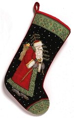 Santa with Tree Green